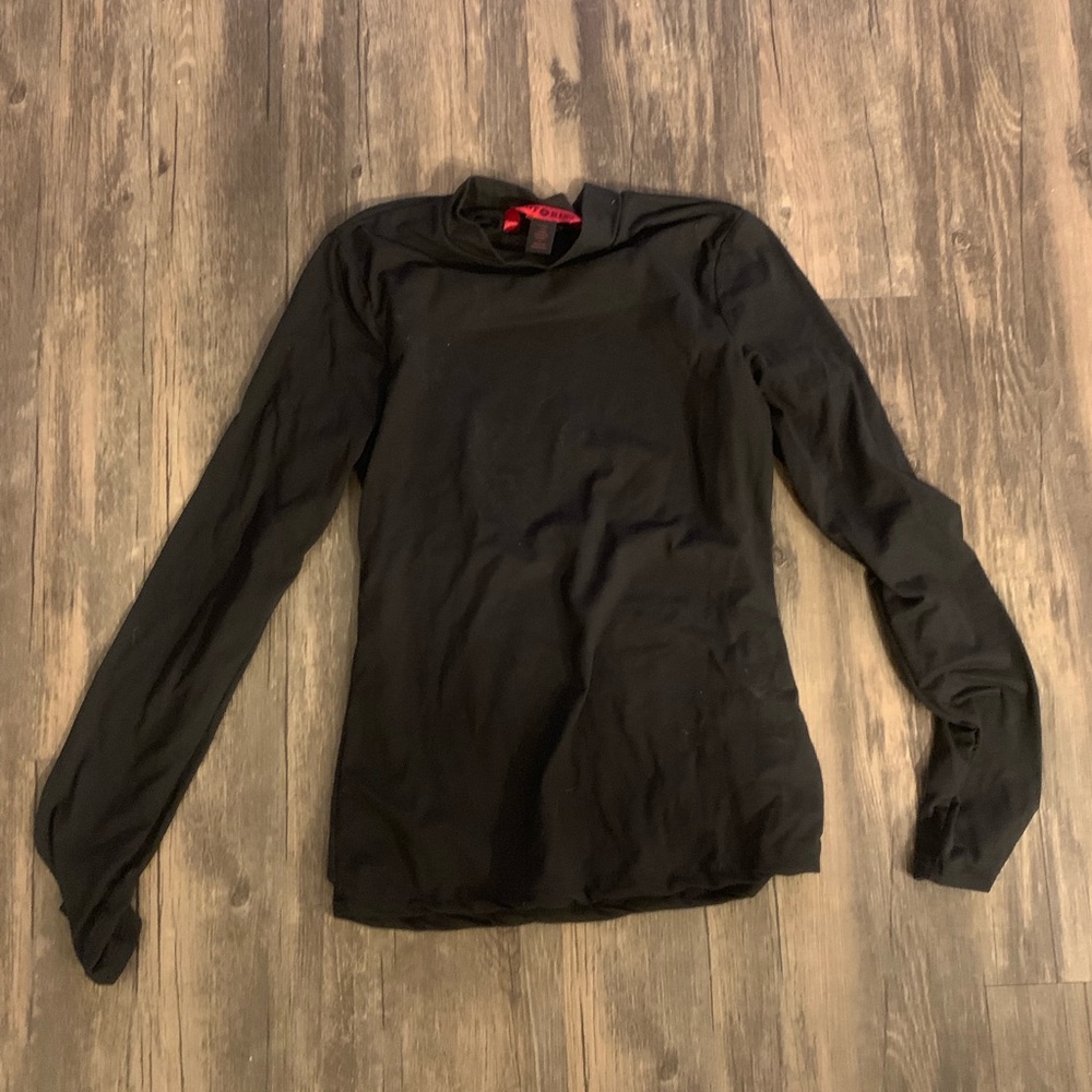 Black mock neck long sleeve